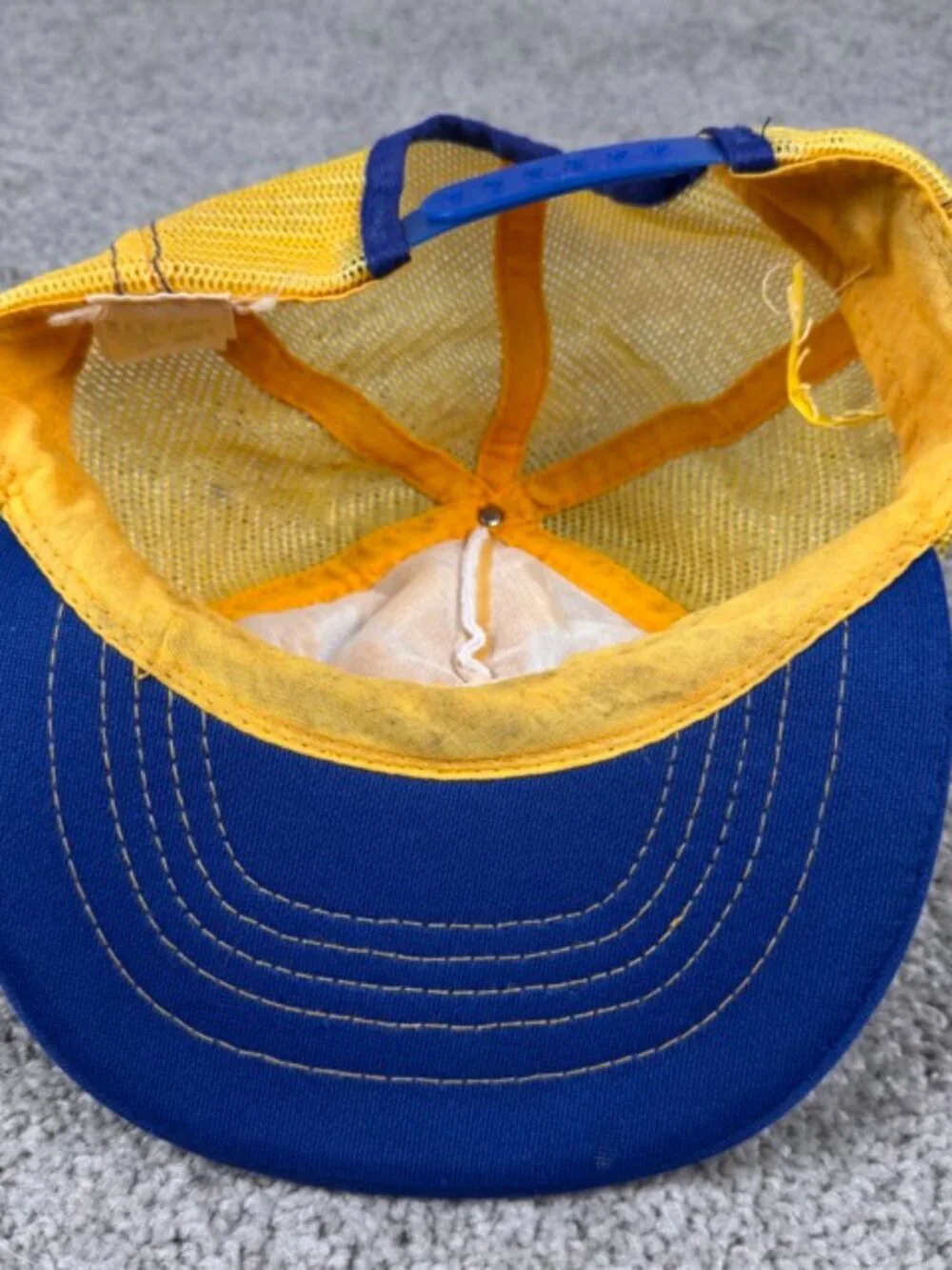 True Vintage 60s 70s SnapBack Medina NY FFA Mesh Hat Farmer Trucker Cap USA